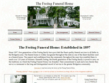 Tablet Screenshot of freitagfuneralhome.com